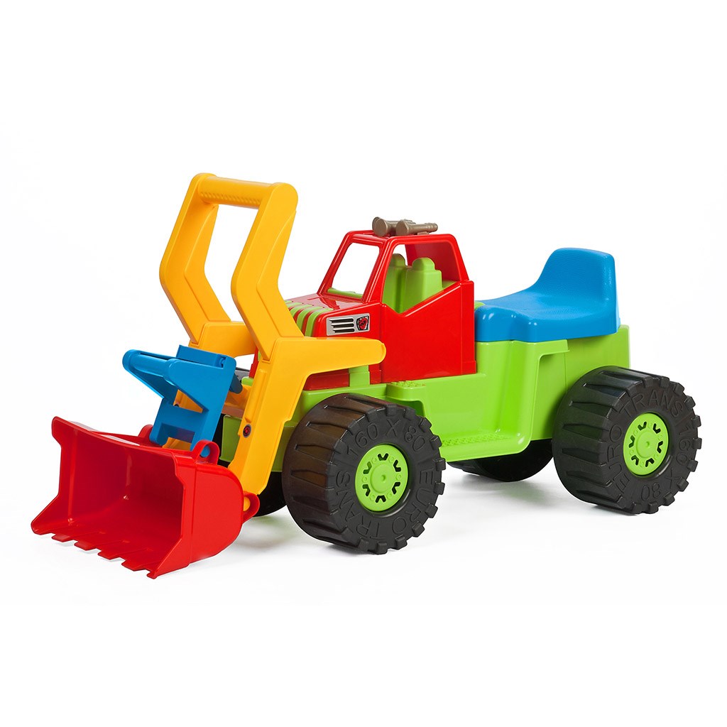 E-shop Detské odrážadlo Bager nakladač BAYO 74 cm zelený - 44899