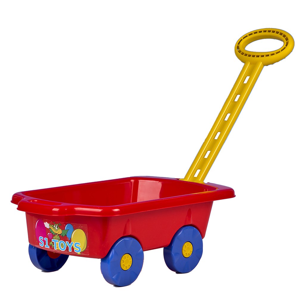 E-shop Detský vozík Vlečka BAYO 45 cm červený - 45021
