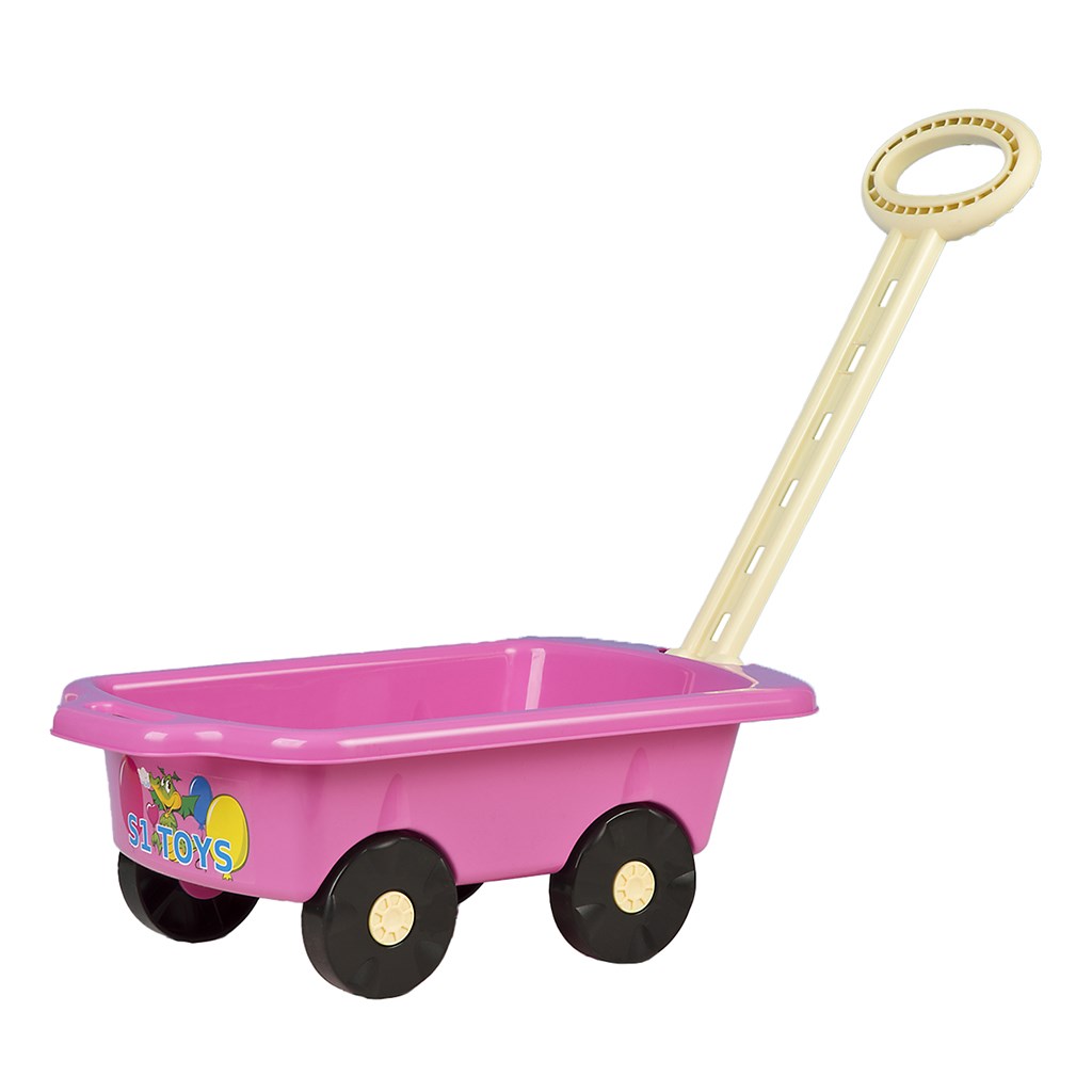 E-shop Detský vozík Vlečka BAYO 45 cm rúžový - 45023