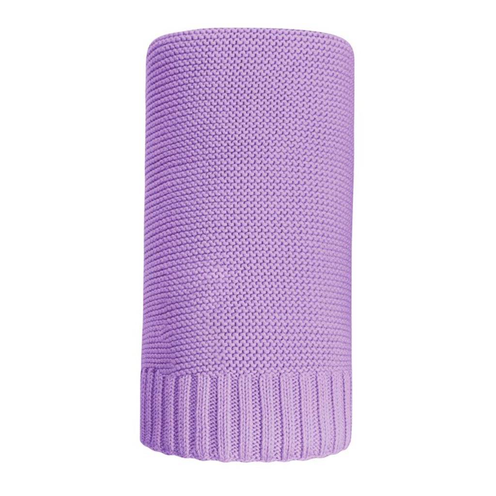 E-shop Bambusová pletená deka NEW BABY 100x80 cm fialová - 45099