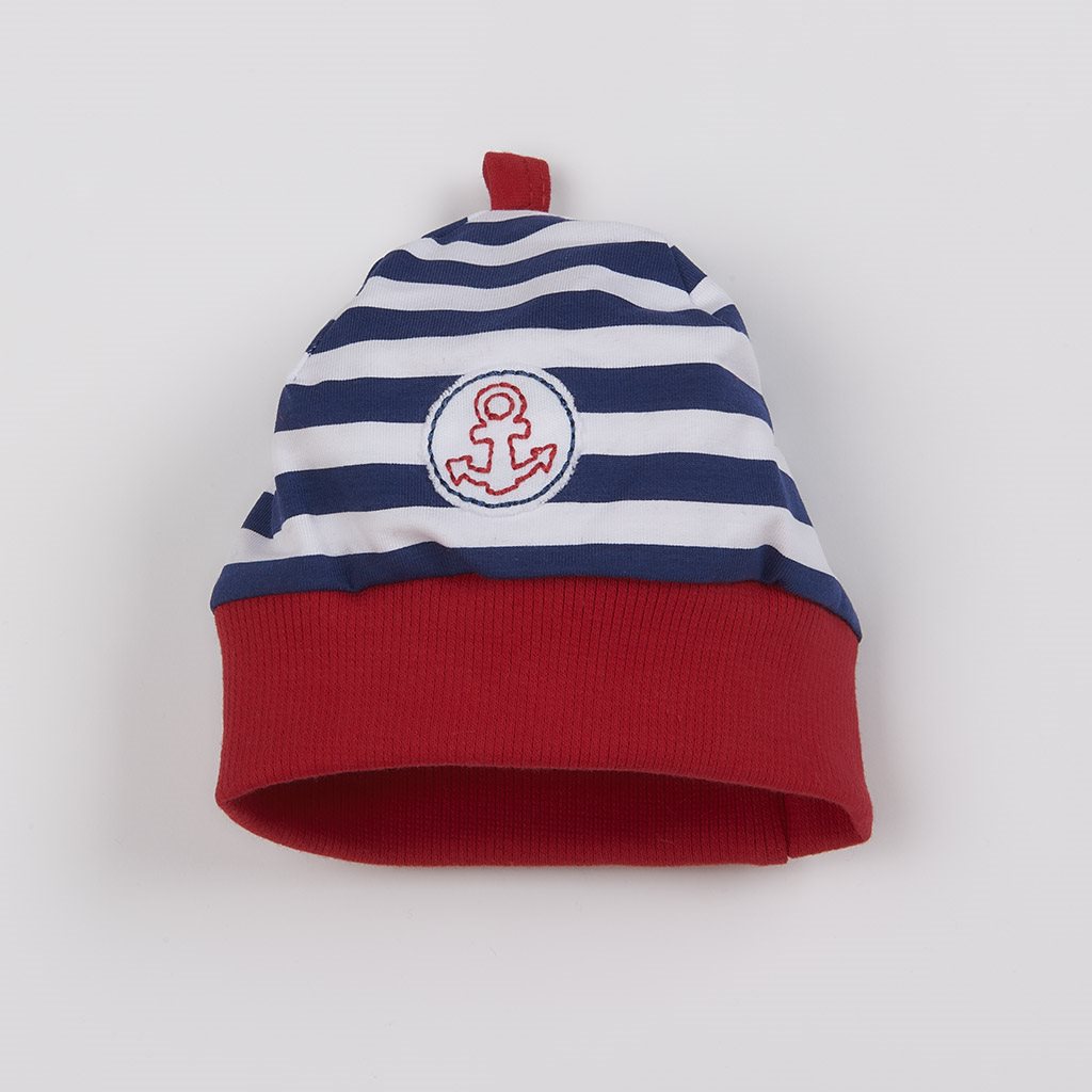 E-shop Dojčenská bavlnená čiapočka New Baby Marine, 80 (9-12m) - 45726