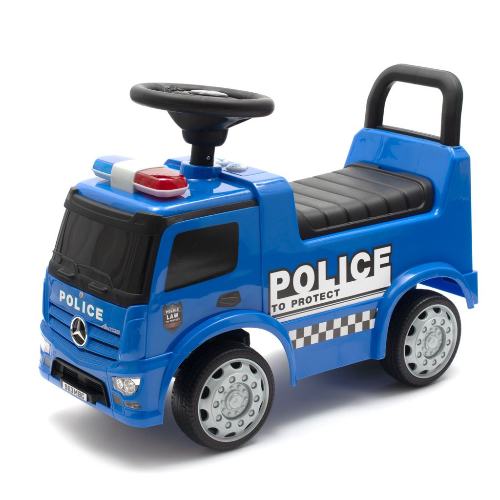 E-shop Detské odrážadlo so zvukom Mercedes Baby Mix POLICE modré - 45783