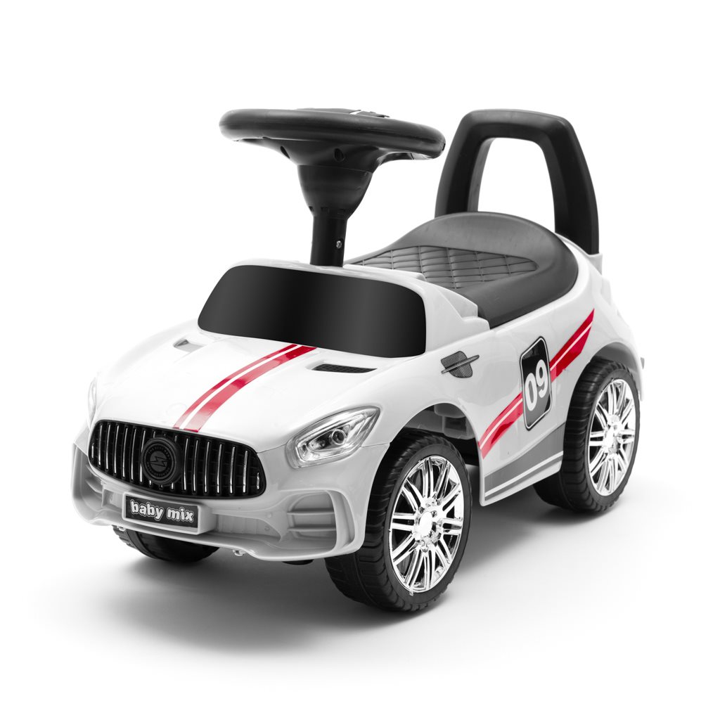 E-shop Detské odrážadlo so zvukom Baby Mix RACER biele - 45835