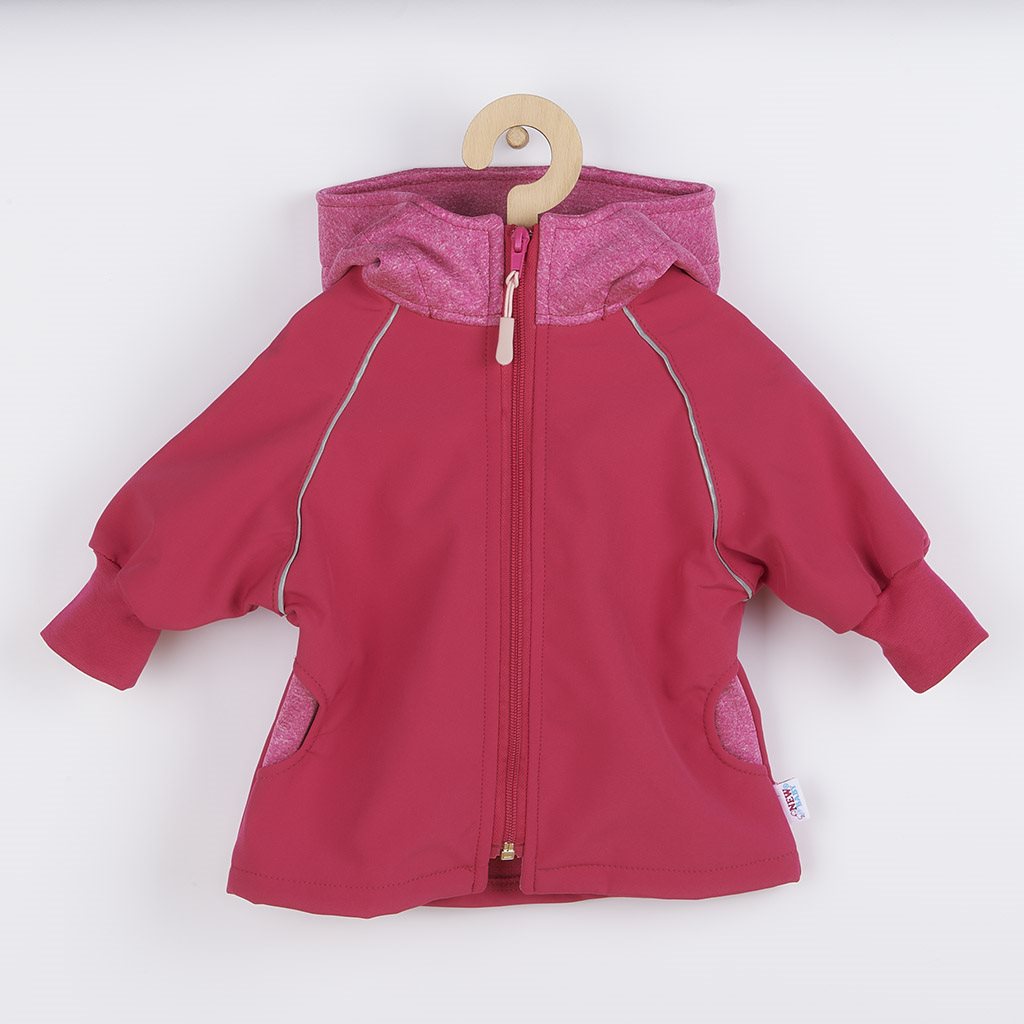E-shop NEW BABY Softshellová dojčenská bundička ružová, 68 (4-6m) - 45989