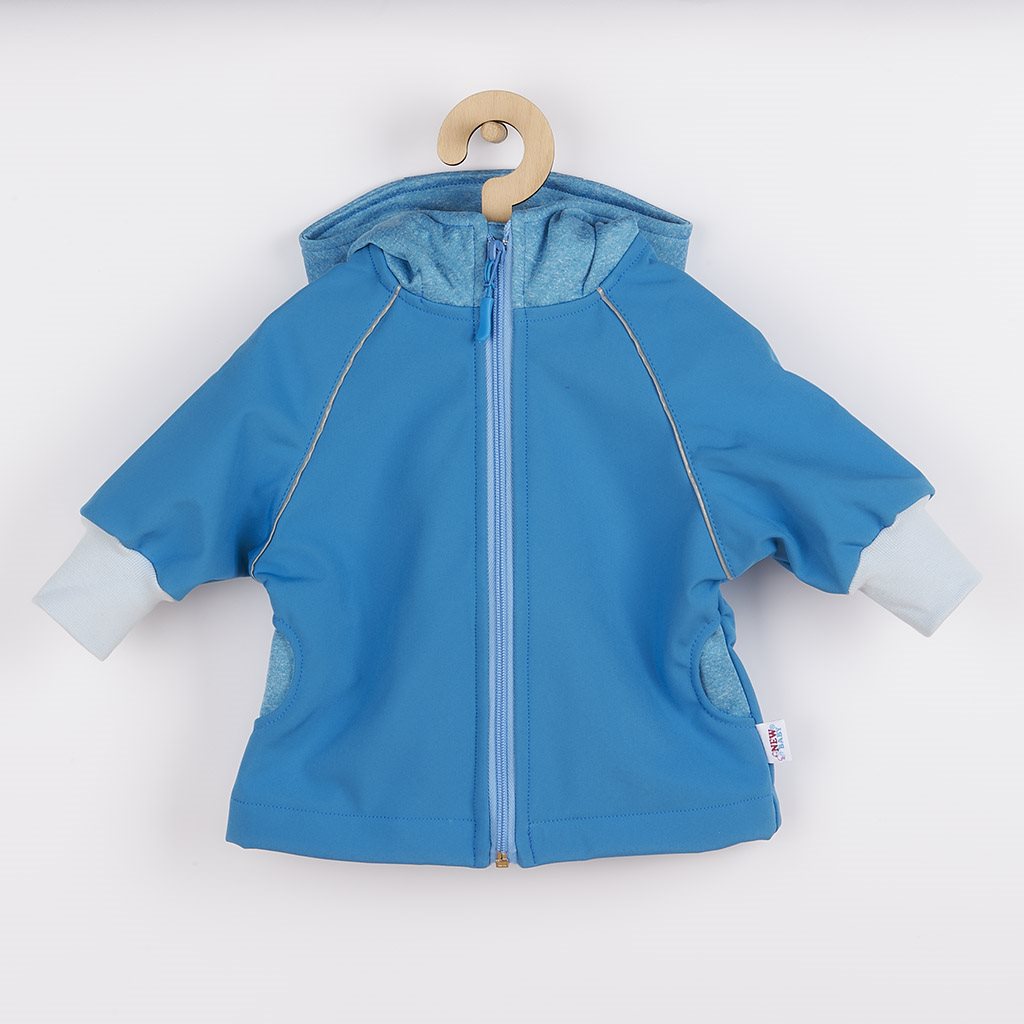 E-shop NEW BABY Softshellová dojčenská bundička modrá, 74 (6-9m) - 45990