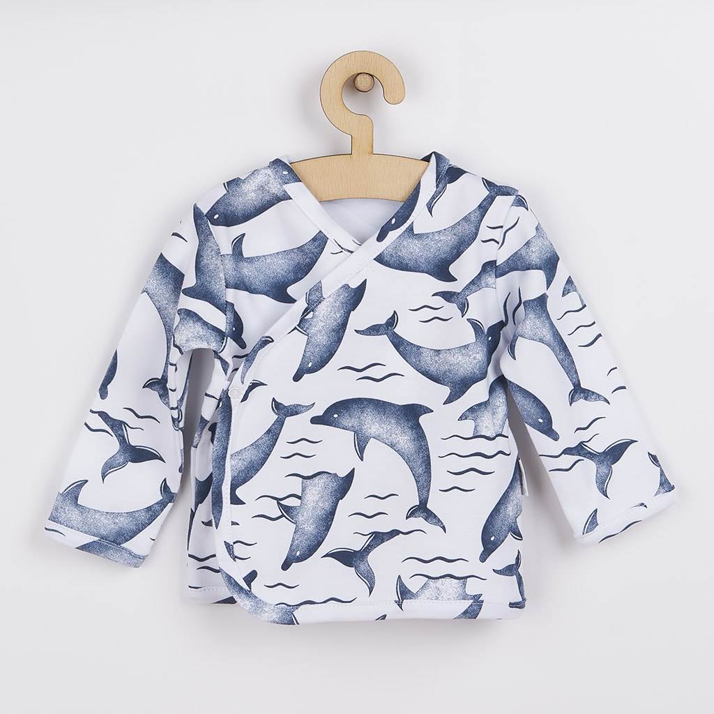 E-shop Dojčenská bavlněná košilka Nicol Dolphin, 68 (4-6m) - 46115