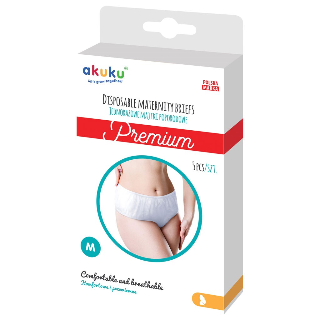 E-shop Jednorazové popôrodné nohavičky Akuku PREMIUM vel. M 5ks, M - 46328