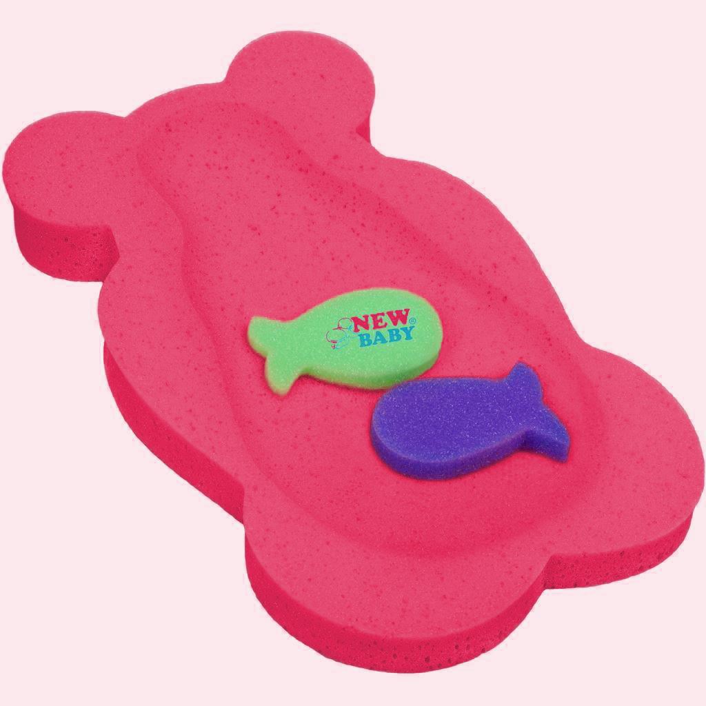 E-shop Penová podložka maxi New Baby BASIC medveď červená - 46350