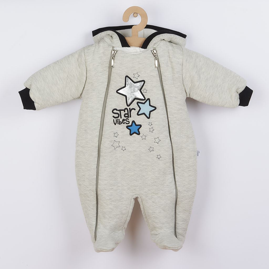 E-shop Zimná dojčenská kombinéza s kapucňou Koala Star Vibes modrá, 68 (4-6m) - 46725