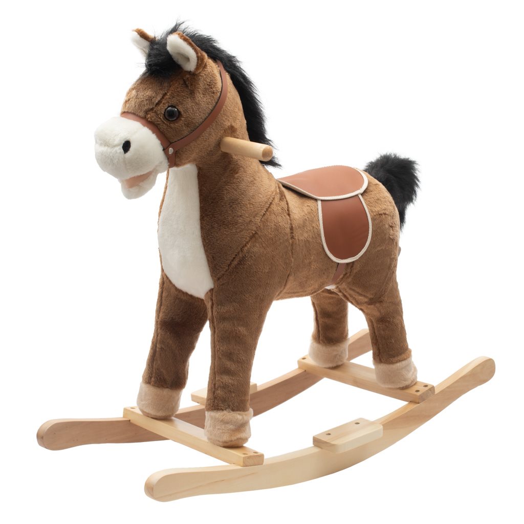 E-shop Hojdací koník s melódiou PlayTo hnedý SK+CZ - 46909