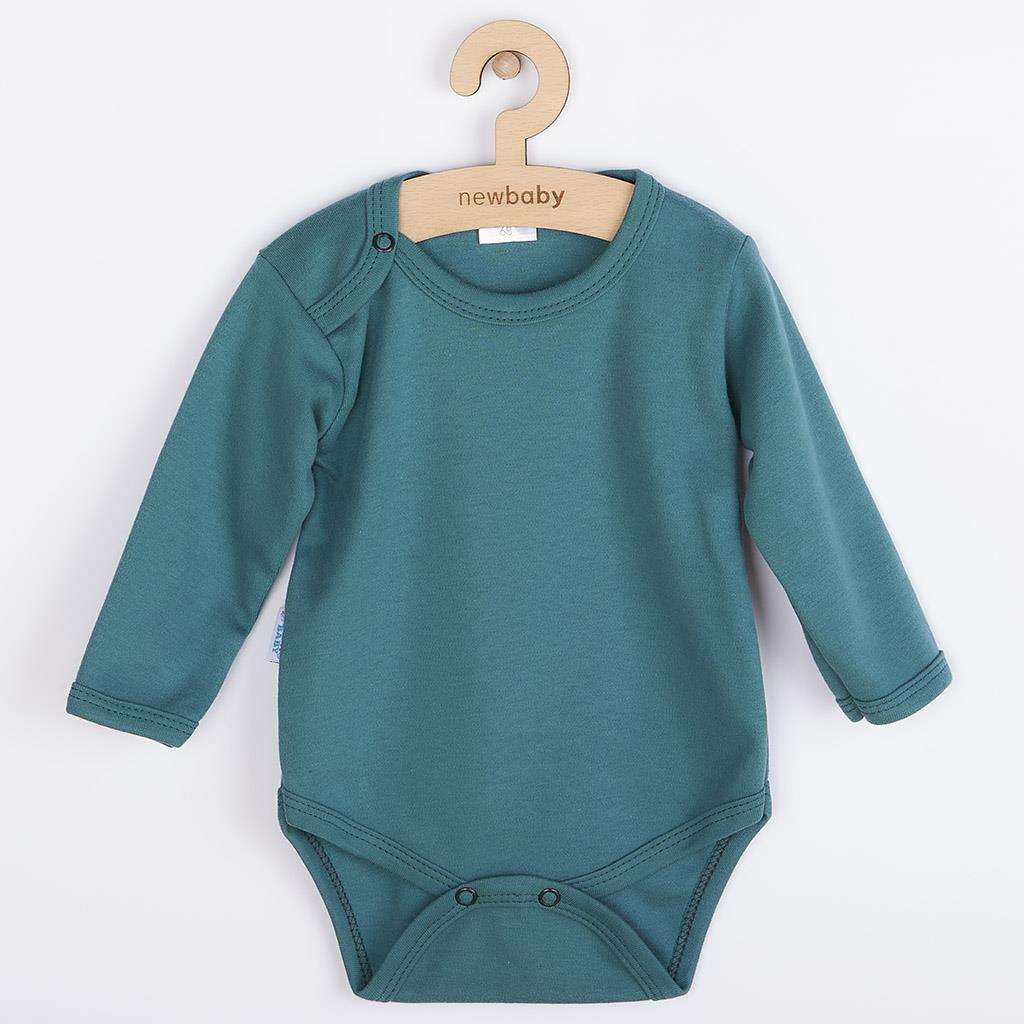 E-shop Dojčenské body New Baby Classic II petrolejové, 68 (4-6m) - 47131