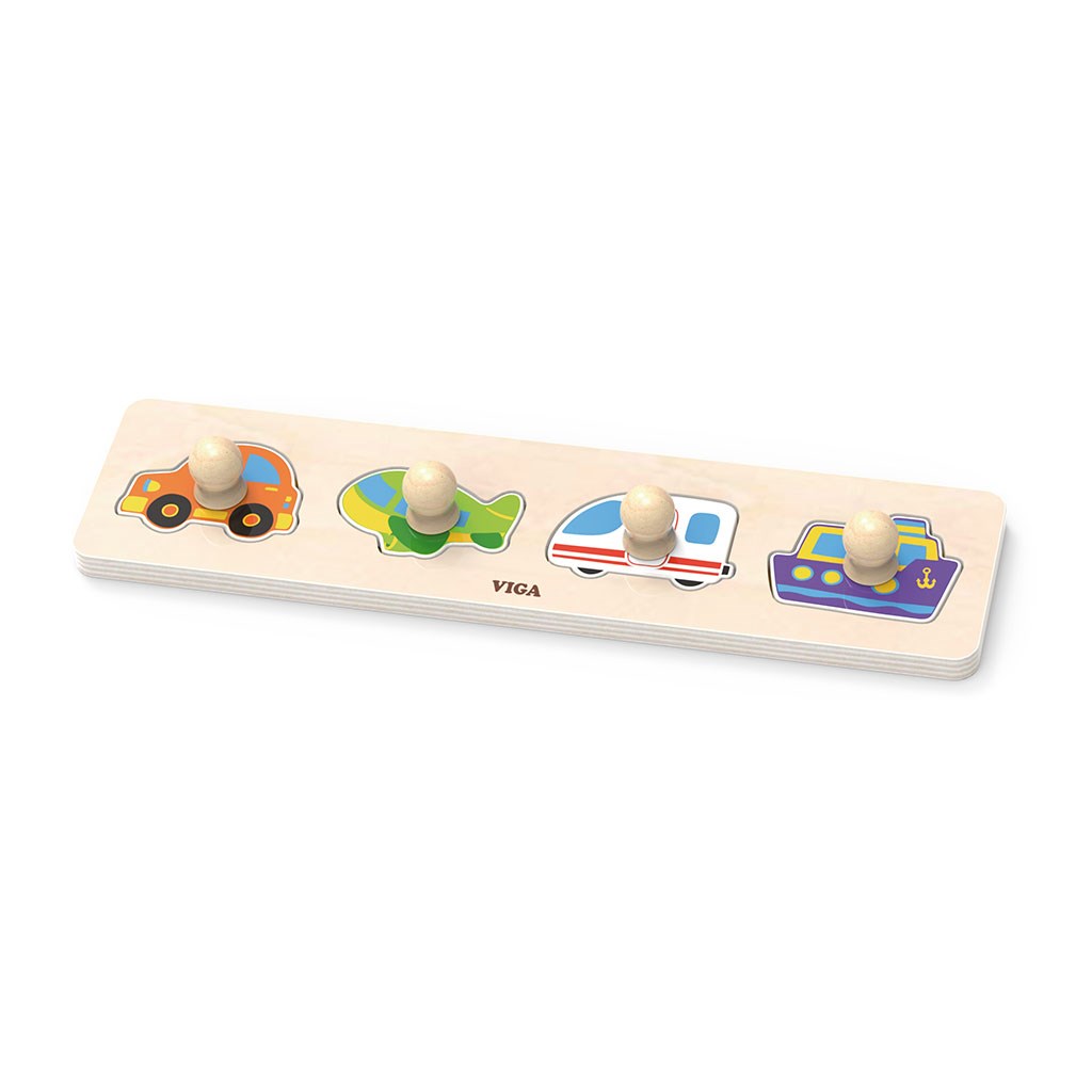 E-shop Detské drevené puzzle s úchytmi Viga Transport - 48535
