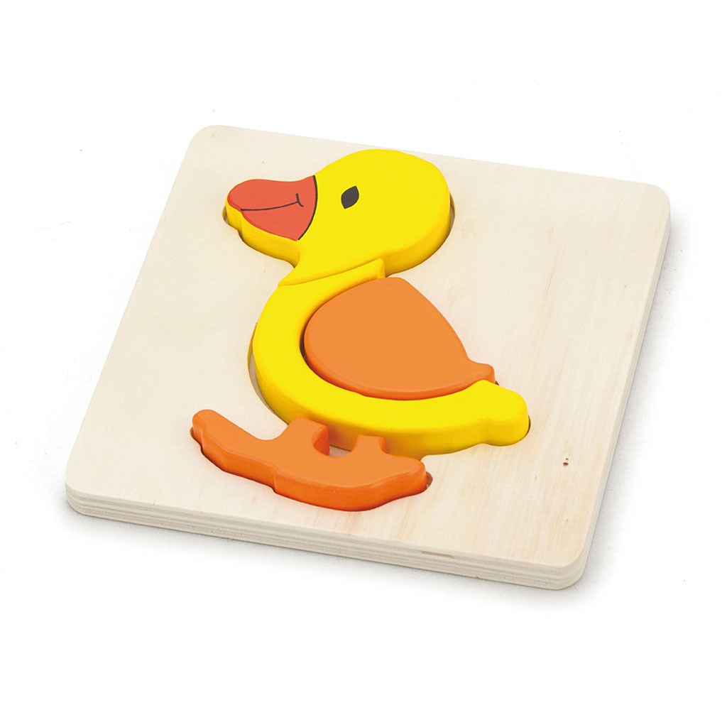 E-shop Drevené puzzle pre najmenších Viga Kačica - 48536