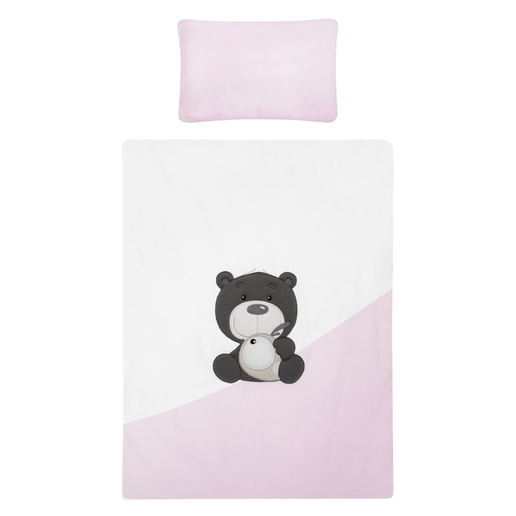 E-shop 3-dielne posteľné obliečky Belisima LILO & LU 100/135 ružová - 49065