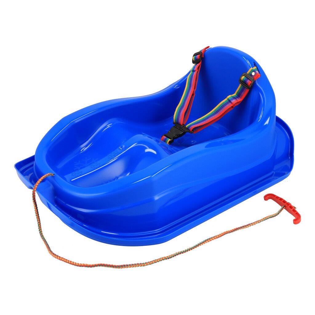 E-shop Plastové sánky s operadlom Baby Mix MINI modré - 49271