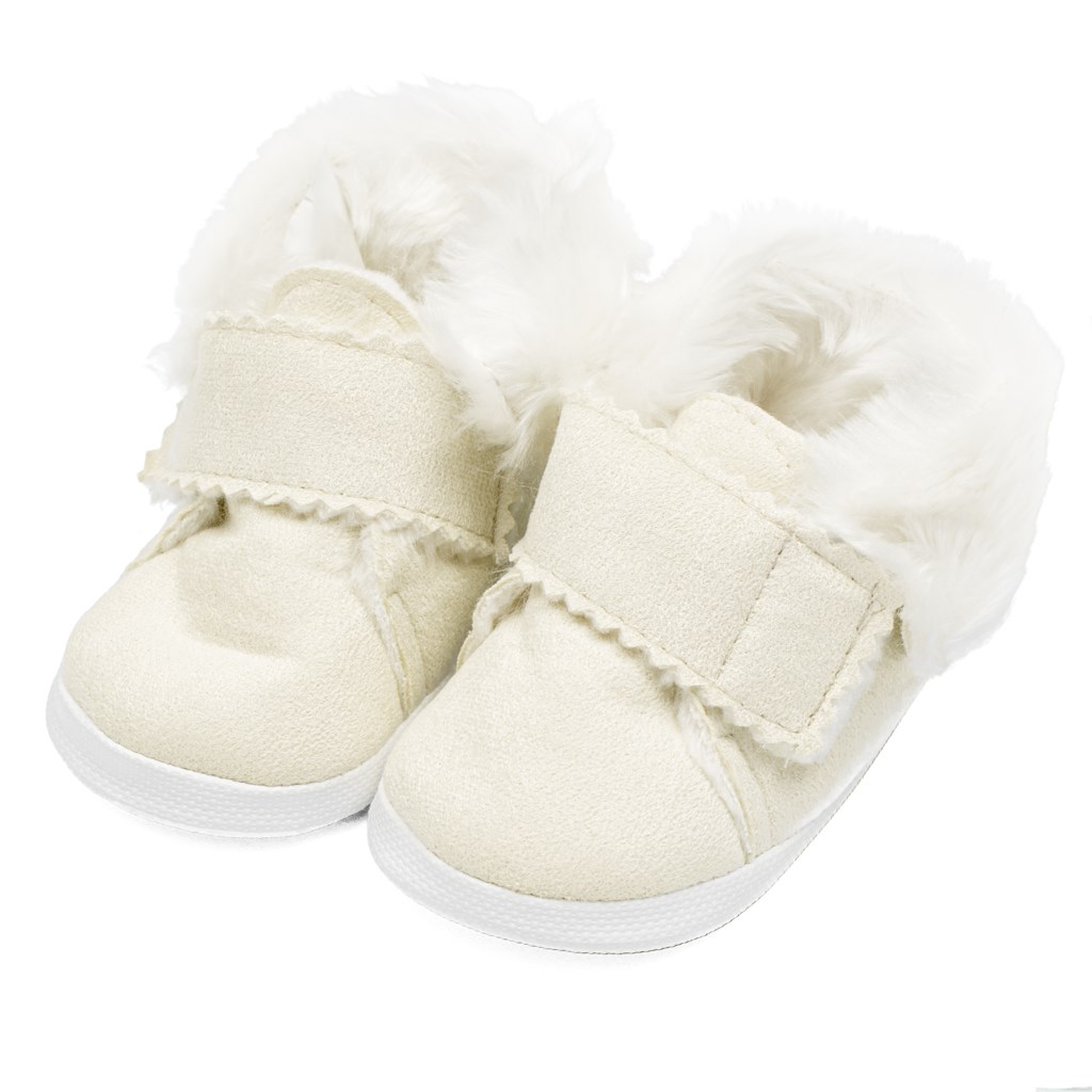E-shop Dojčenské zimné semiškové capačky New Baby 0-3 m béžové, 116/122 - 49974