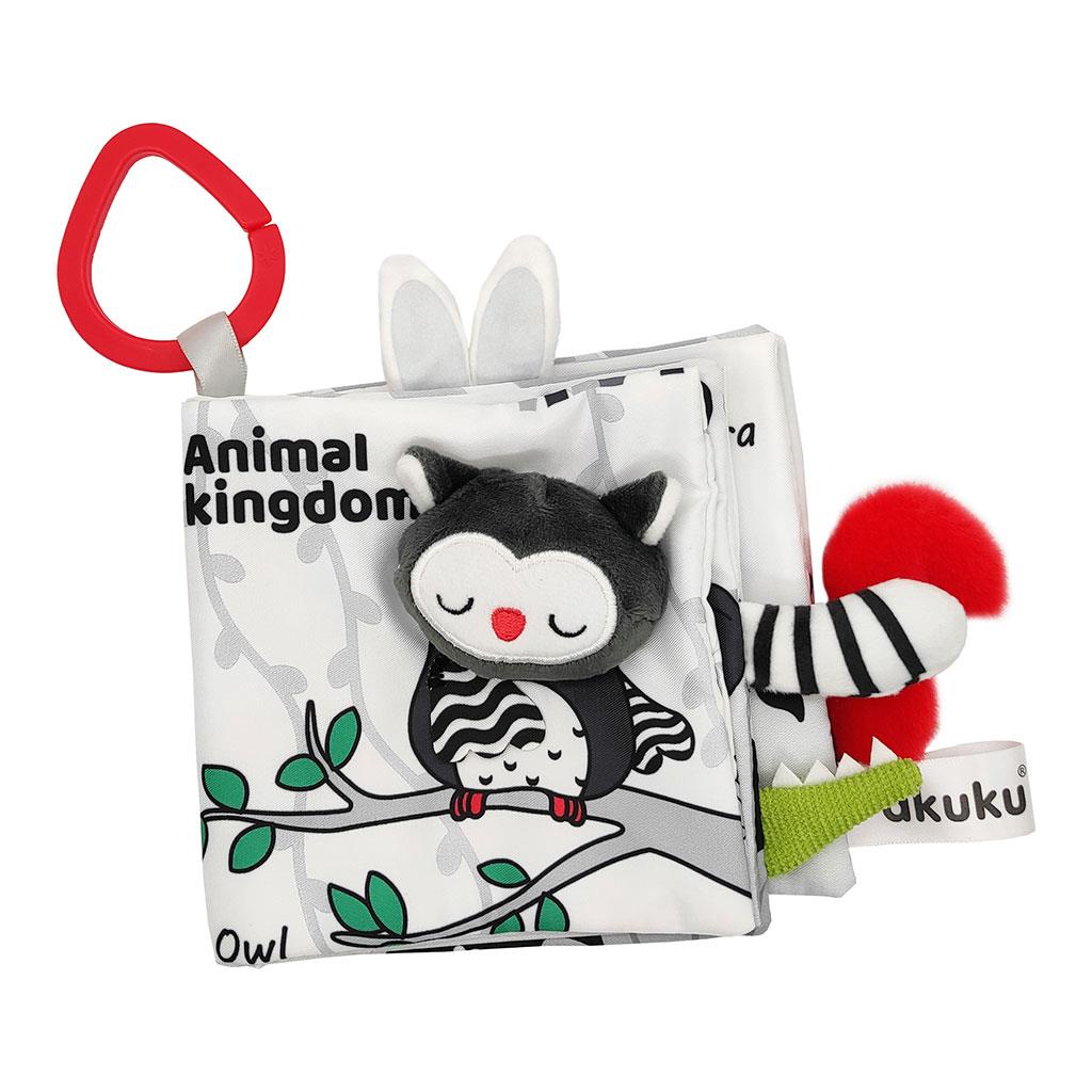 E-shop Detská senzorická kontrastná knižka Akuku Zvieratka - 50315