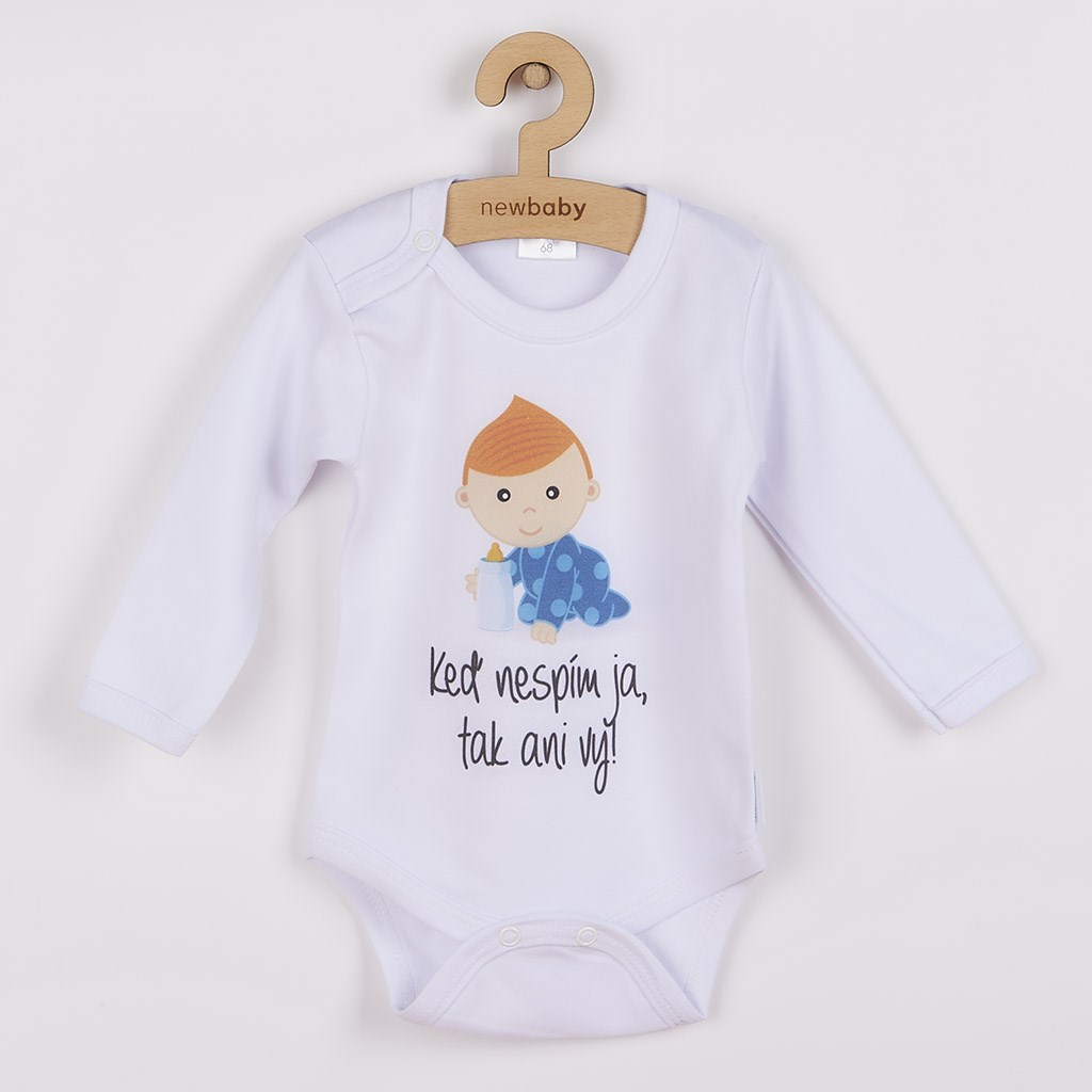 E-shop Body s potlačou New Baby Keď nespím ja, tak ani vy, 50 - 50590
