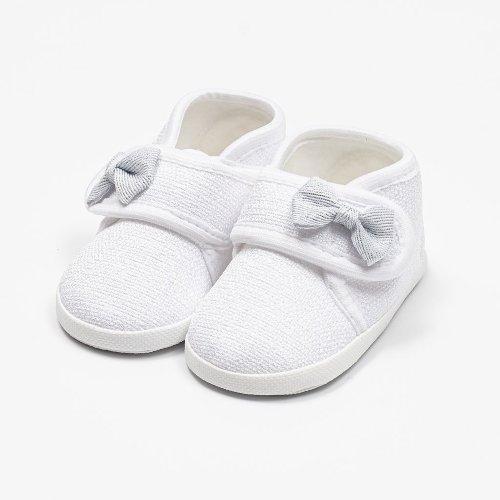 E-shop Dojčenské capačky s mašličkou New Baby biela 12-18 m, 12-18 m - 50307