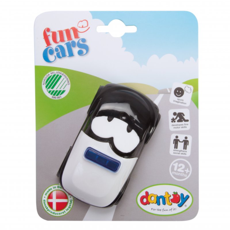 E-shop DANTOY Fun Cars policajné auto čierne 1ks 12m+