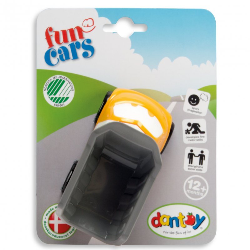 E-shop DANTOY Fun Cars sklápacie auto oranžové 1ks 12m+