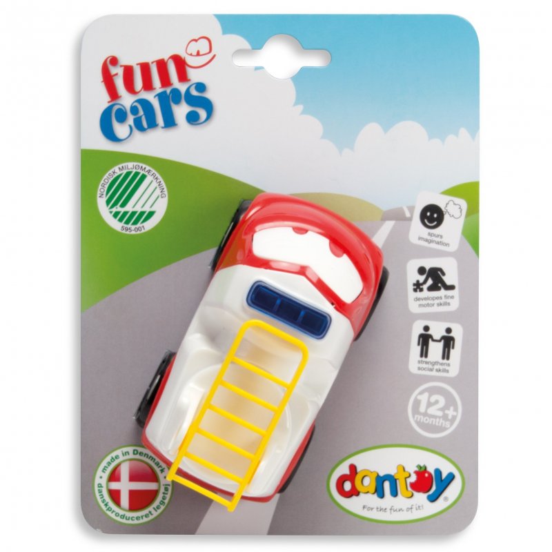 E-shop DANTOY Fun Cars hasičské auto červené 1ks 12m+