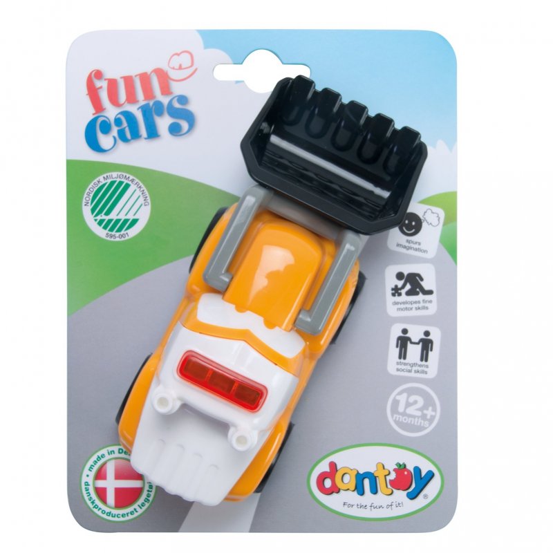 E-shop DANTOY Fun Cars bager oranžový 1ks 12m+
