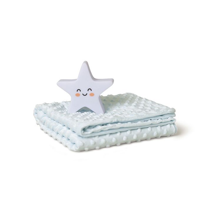 E-shop INTERBABY | SET Deka extra mäkká guličky + lampička HVIEZDA - zelená