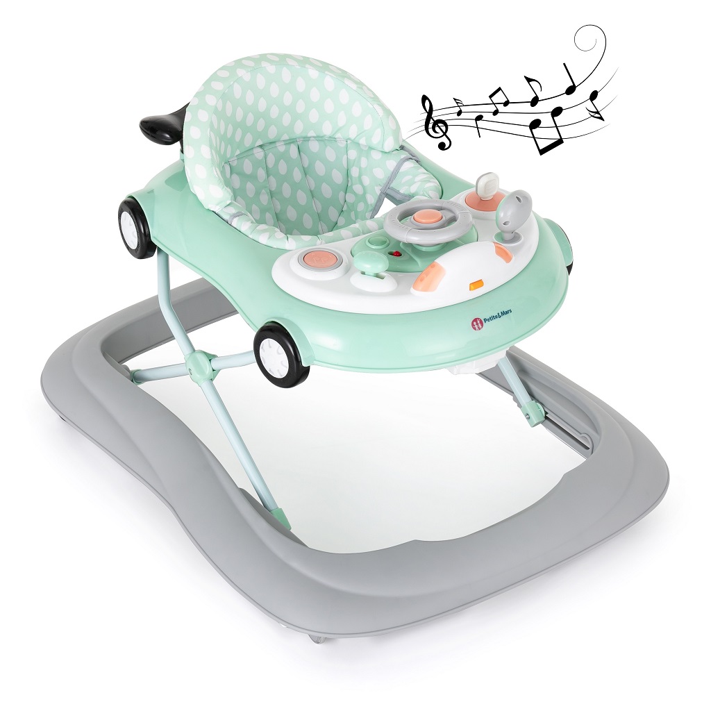 E-shop PETITEMARS PETITE&MARS Chodítko so zvukom Cabrio Green
