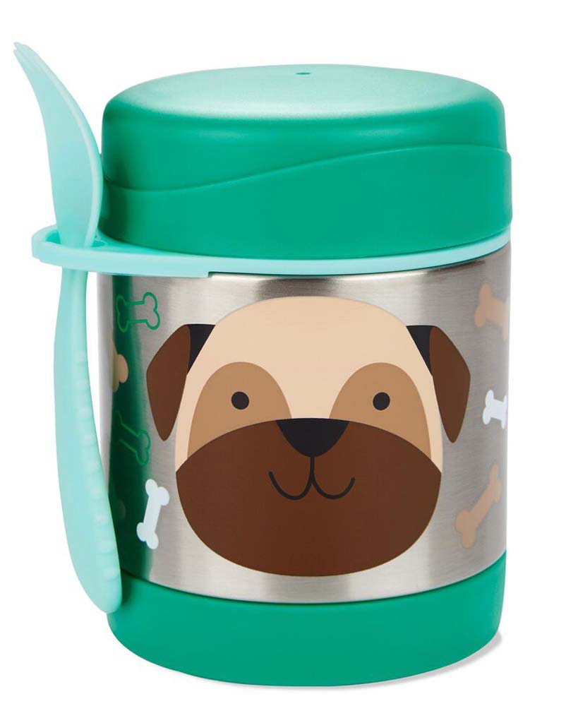 E-shop SKIPHOP SKIP HOP Zoo Termoska na jedlo s lyžičko/vidličkou Mopslík 325 ml, 3r+