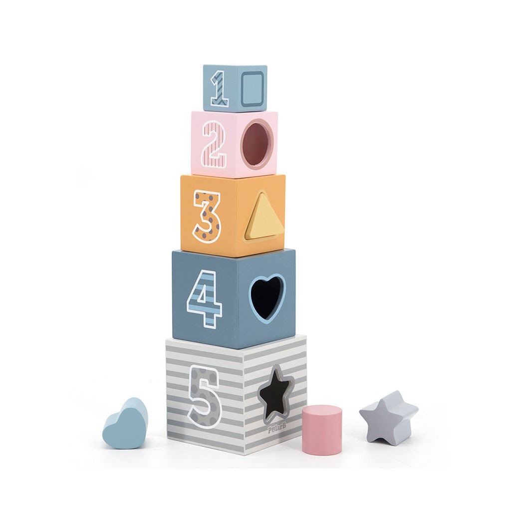 E-shop Drevená pyramída s číslicami Viga - 51615
