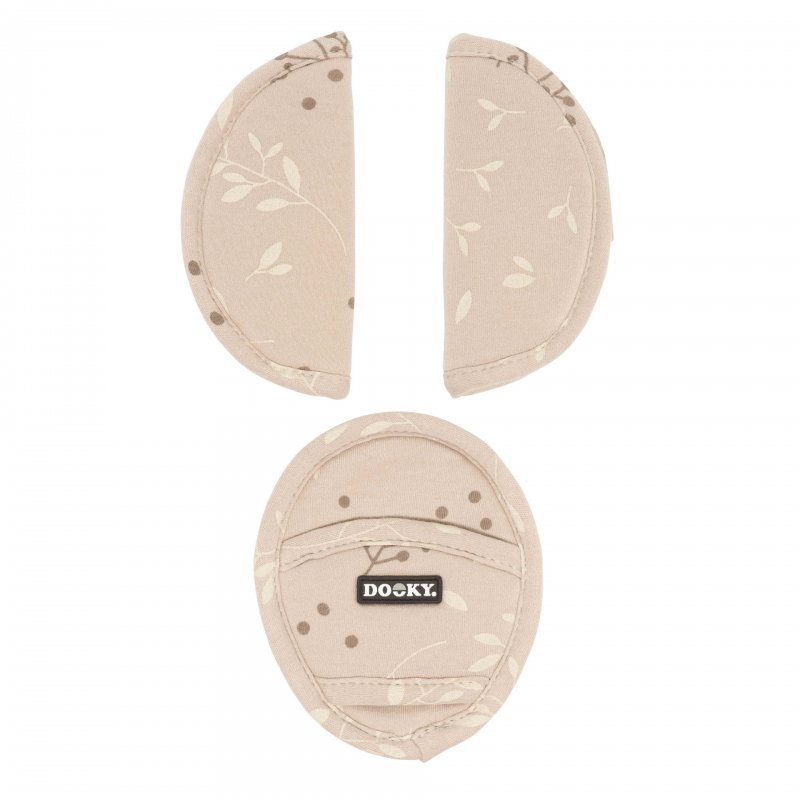 E-shop Dooky Chránič pásu Universal Pads Romantic Leaves Beige