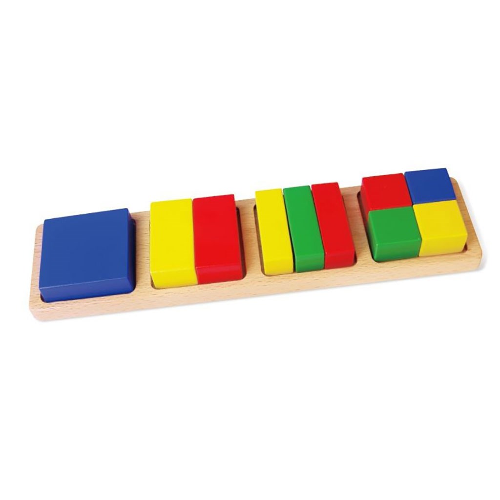 E-shop Drevené kocky pre deti Viga zlomky - 51632