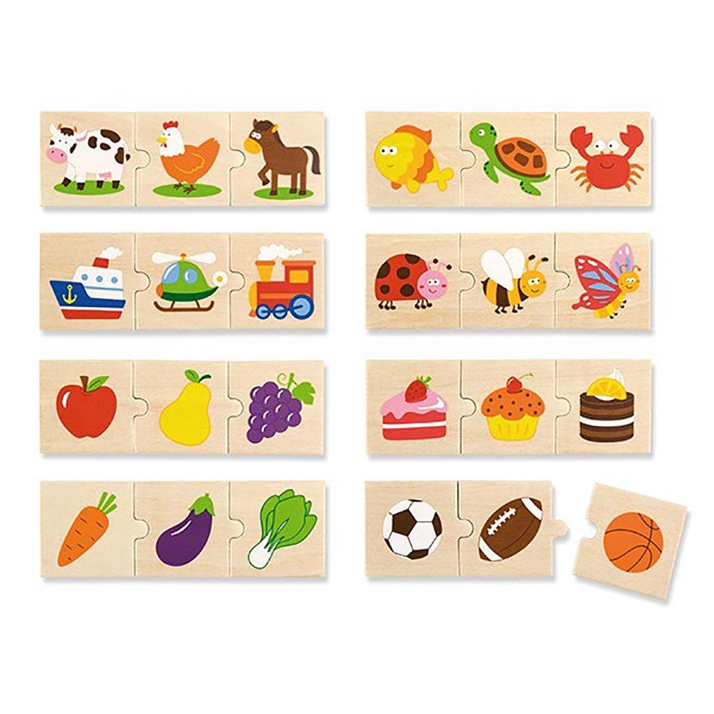E-shop Drevené logické puzzle Viga 24ks - 51666