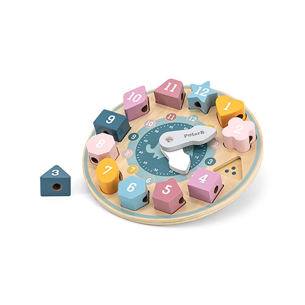 E-shop Drevené hodiny Viga vkladacie puzzle - 51766
