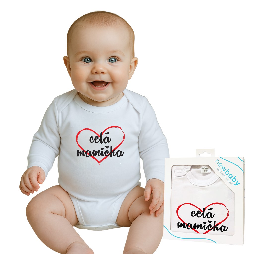 E-shop Body s potlačou New Baby celá mamička - darčekové balenie, 50 - 50538