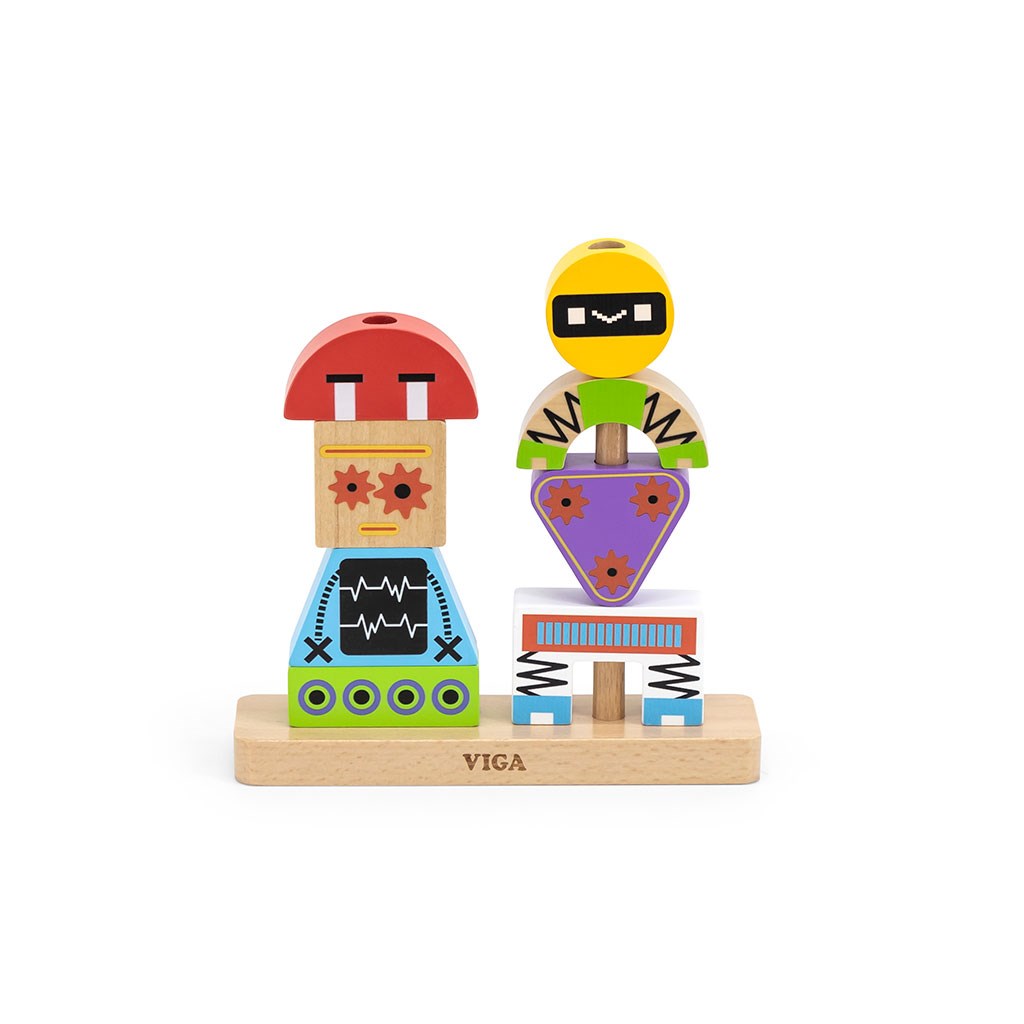 E-shop Drevené kocky Viga Robot - 52115