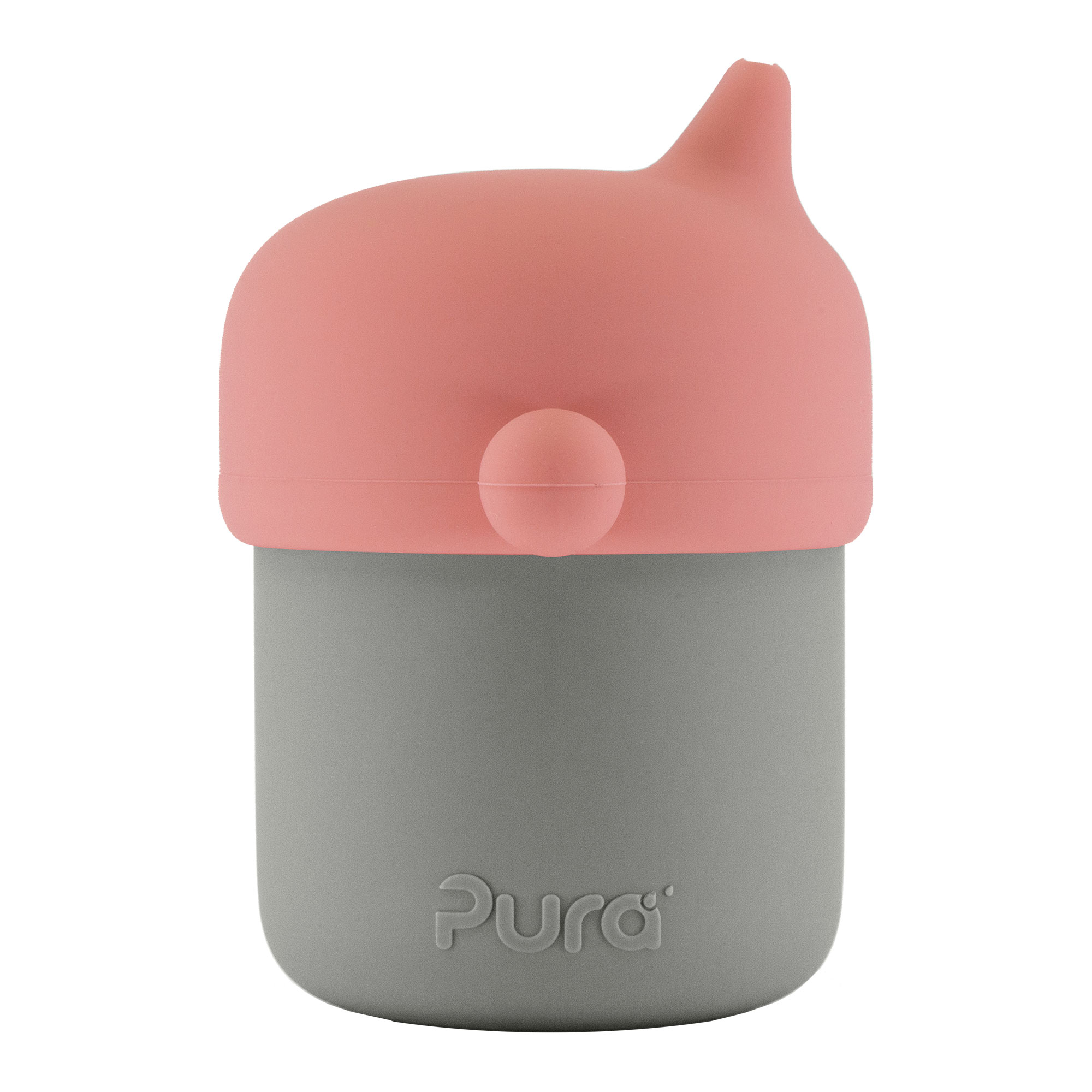 Pura my-my silikónový pohárik s náustkom,Rose, Slate