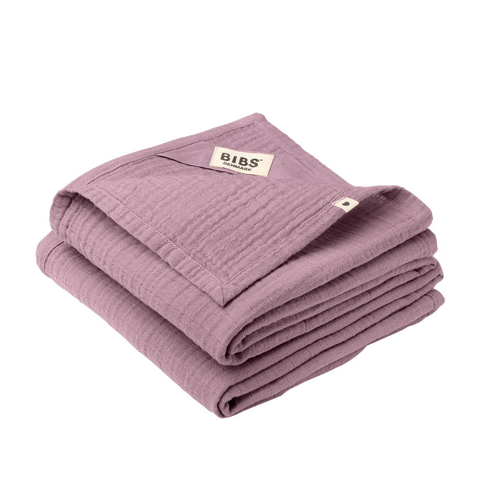 BIBS mušelínové plienky z BIO bavlny 2ks,Heather
