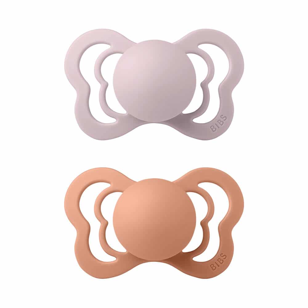 BIBS Couture anatomické cumlíky z prírodného kaučuku 2ks - veľkosť 1,Pink Plum / Peach
