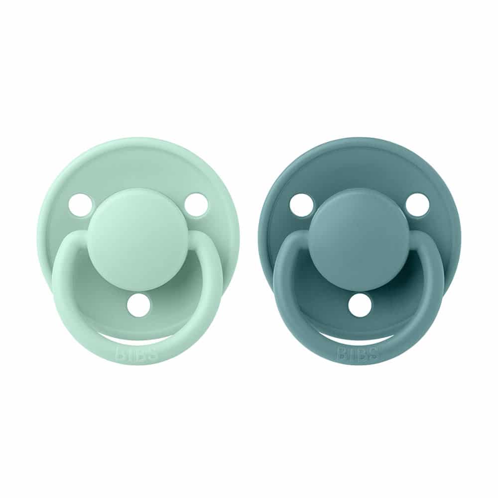 BIBS De Lux cumlíky z prírodného kaučuku 2ks - veľkosť 2,Nordic Mint / Island Sea