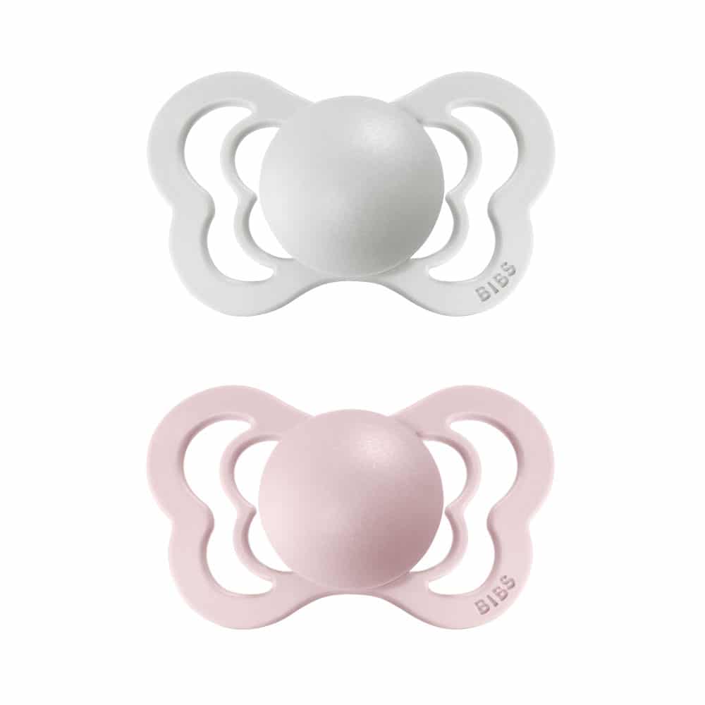 BIBS Couture anatomické cumlíky z prírodného kaučuku 2ks - veľkosť 1,Haze / Blossom