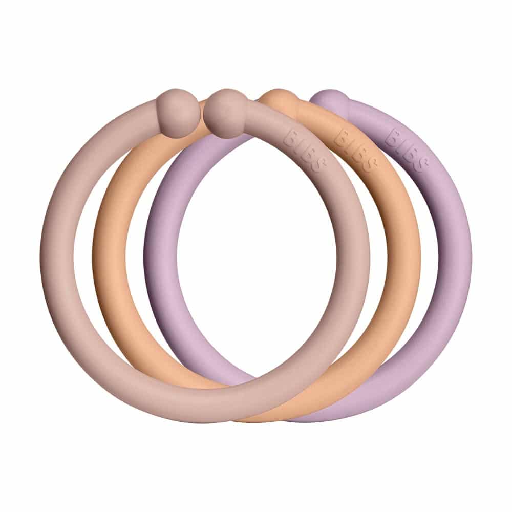 E-shop BIBS Loops krúžky 12ks,Blush / Peach / Dusky Lilac