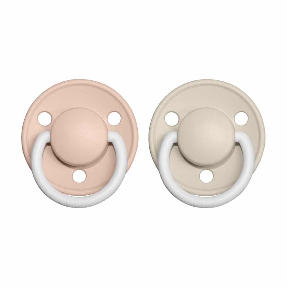 BIBS De Lux cumlíky z prírodného kaučuku 2ks - veľkosť 2,Blush Nočný / Vanilla Nočný