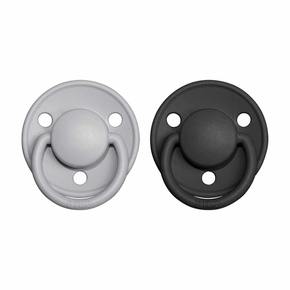 BIBS De Lux cumlíky z prírodného kaučuku 2ks - veľkosť 2,Cloud / Black