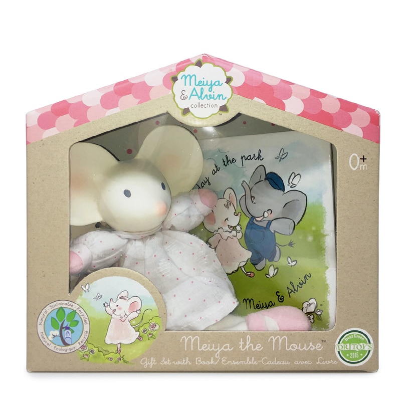 E-shop Meiya & Alvin Meiya&Alvin darčekový set knižka + hračka,myška Meiya