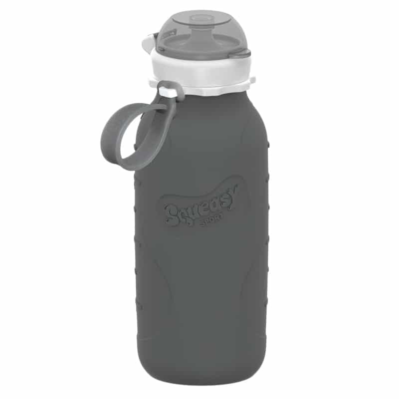 Squeasy Gear silikónová fľaša 480ml,sivá
