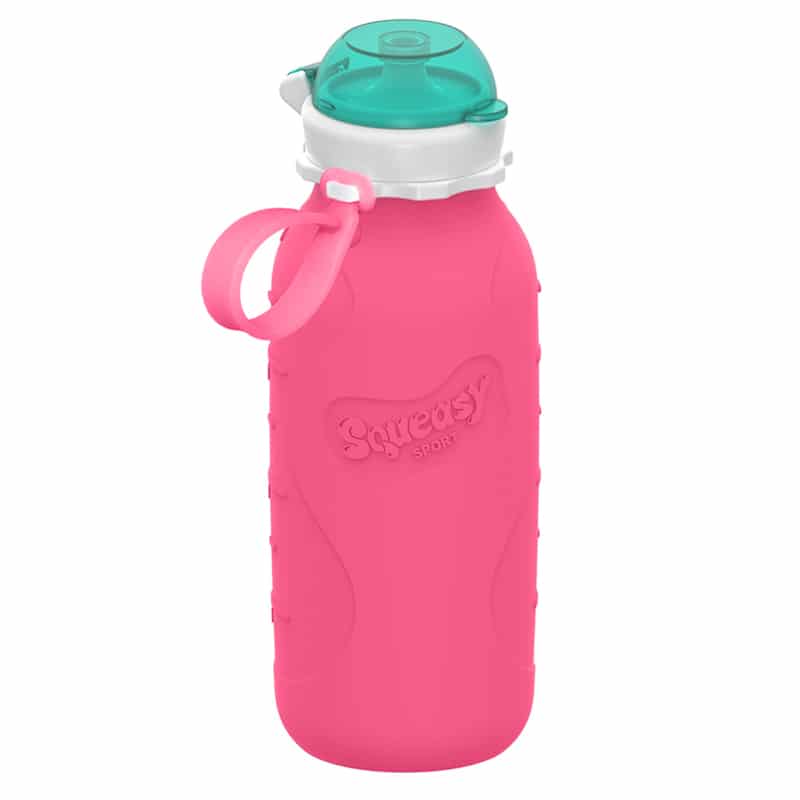 Squeasy Gear silikónová fľaša 480ml,ružová