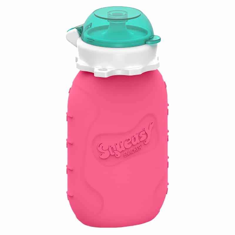 Squeasy Gear silikónová kapsička 180 ml,ružová