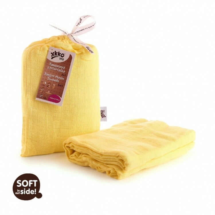 E-shop XKKO BMB zavinovačka - osuška, 120x120 Lemon